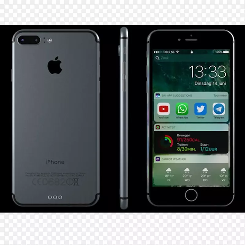 苹果iPhone 7智能手机128 GB-Apple