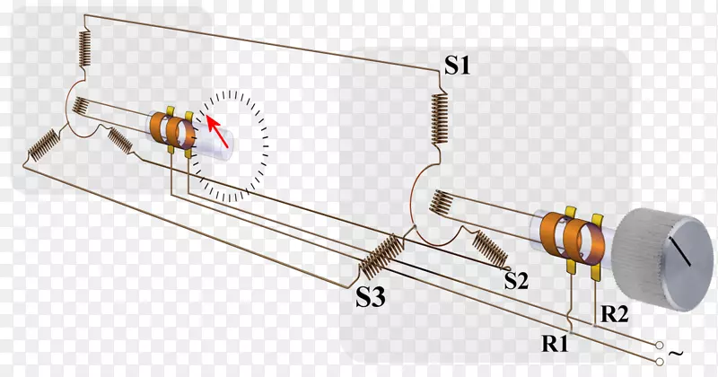 同步变压器电动机转子旋转可变差动变压器