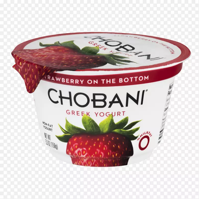 希腊菜Chobani希腊酸奶草莓酸奶杯