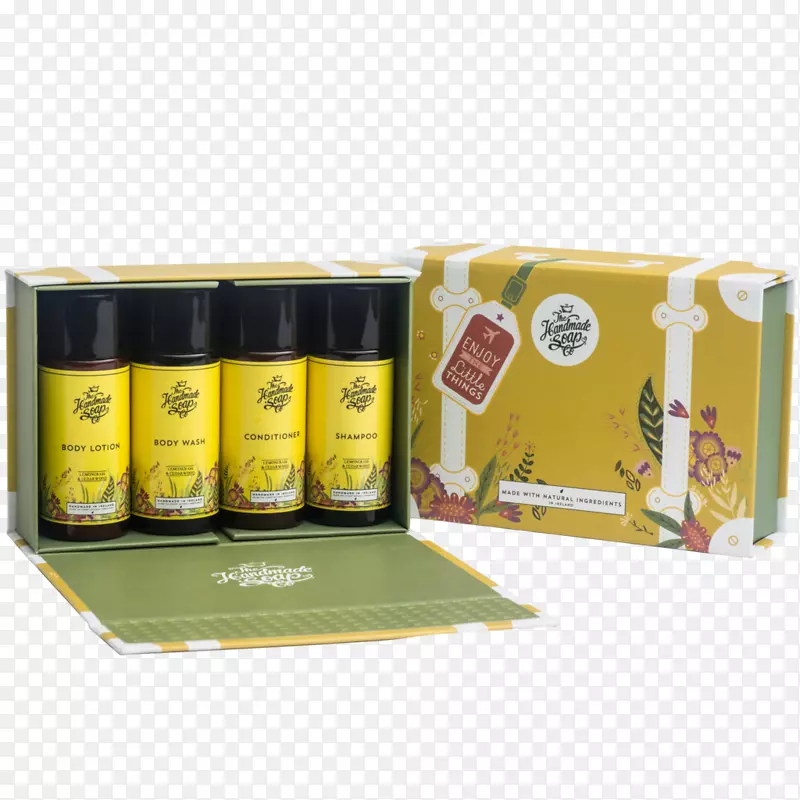 礼品盒包装和标签-手工制作的肥皂