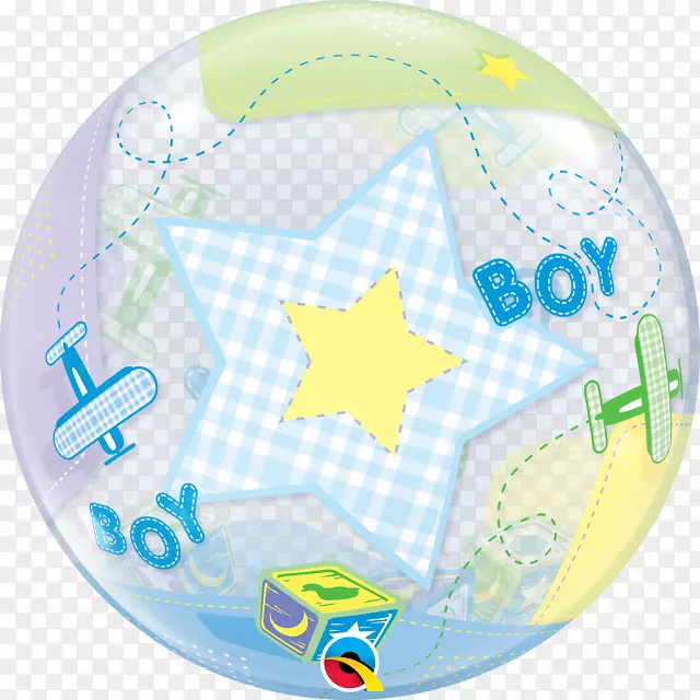 气球男孩飞机婴儿生日-婴儿气球