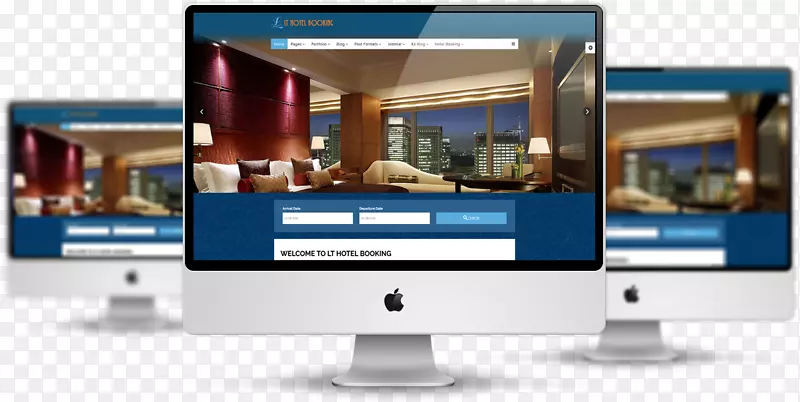 回应网页设计网页模板系统酒店Joomla-酒店预订