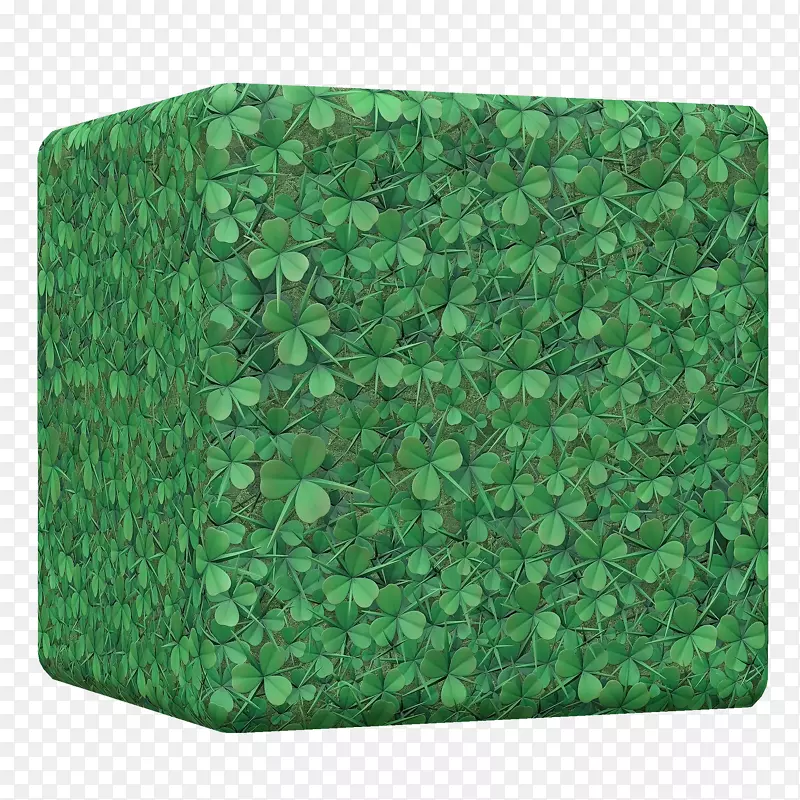 绿色迷彩长方形-三叶草漆