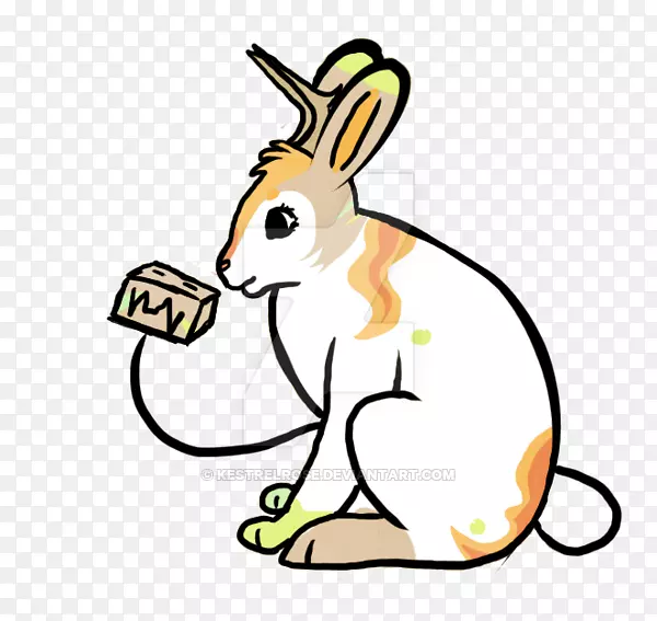 家养兔动物剪贴画-兔子