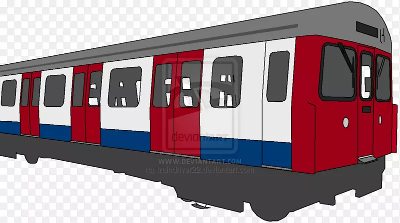 伦敦地铁车厢列车快速过境铁路运输列车