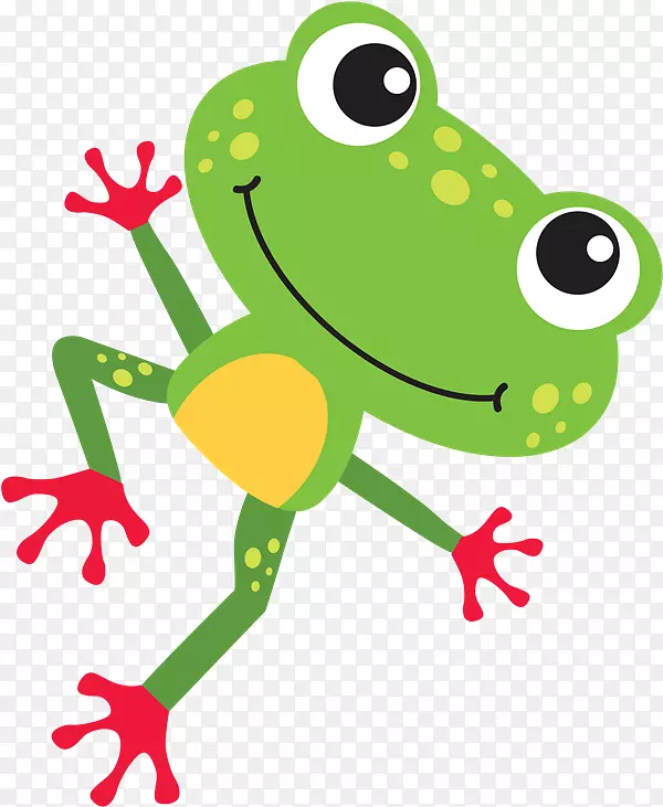 青蛙跳跃比赛动物插图剪贴画青蛙