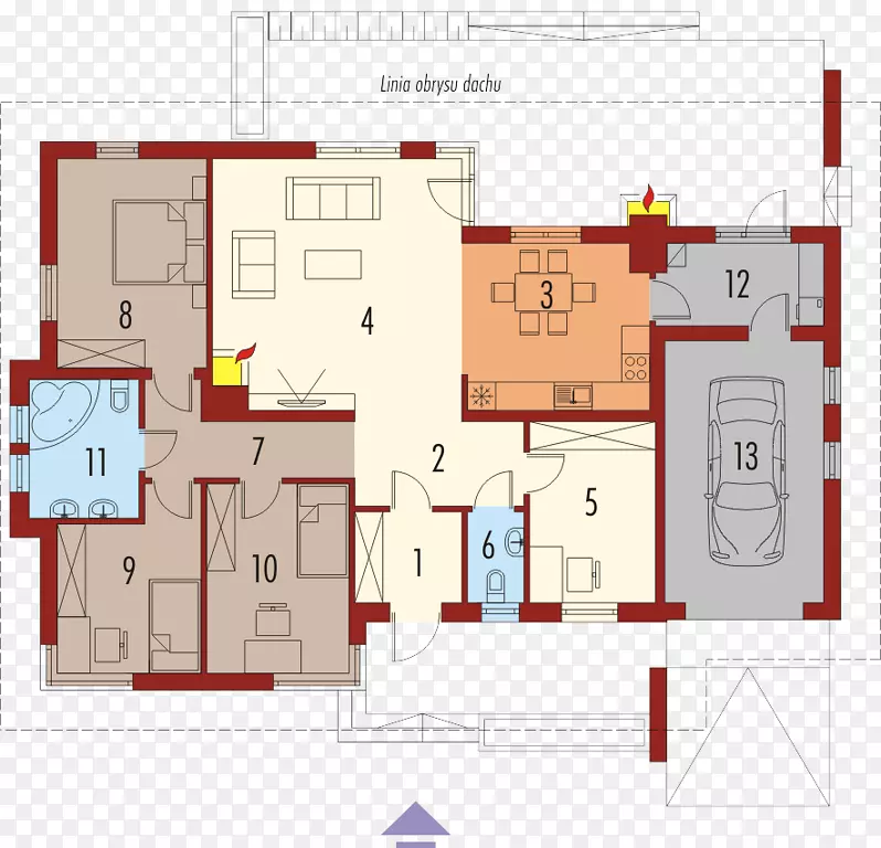 平面图房屋建筑工程-房屋