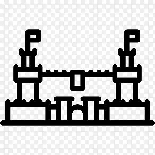 Manzanares的新城堡-真正的建筑计算机图标-建筑