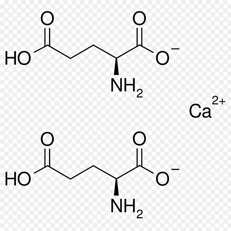 谷氨酸钙二谷氨酸氨基酸化学化合物钙