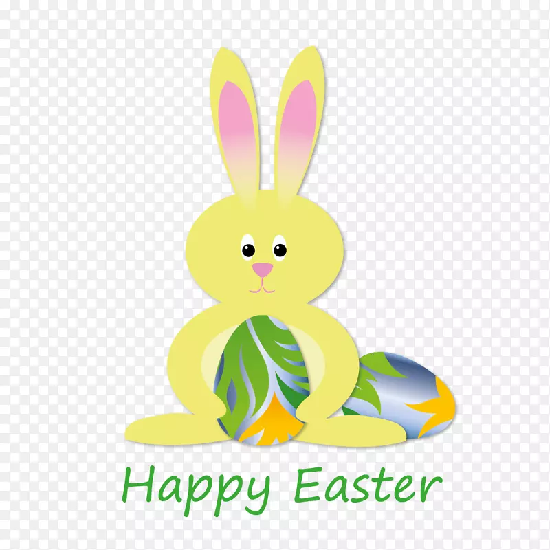 复活节兔子教父的节日剪贴画-复活节