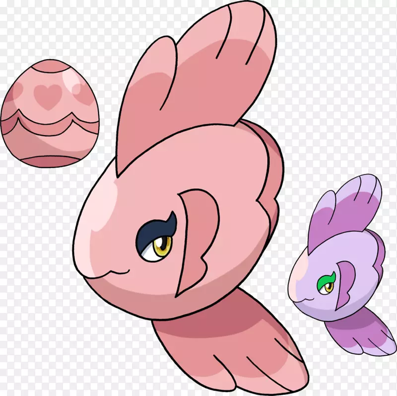 Pokémon x和y alomola Snorlax lan眼圈-情人节主题
