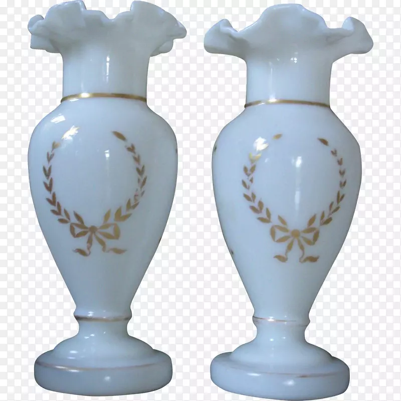 花瓶布里斯托尔透明玻璃陶瓷牛奶玻璃花瓶