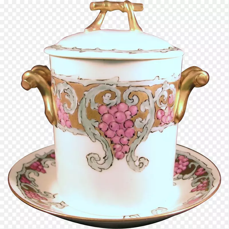 瓷咖啡杯碟盖水壶