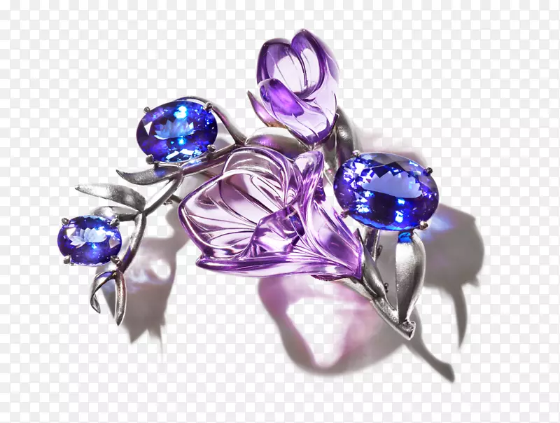 胸针紫水晶珠宝宝石豪华珠宝
