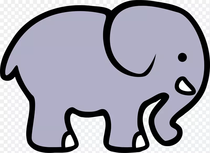 象形文字动画剪贴画-大象轮廓