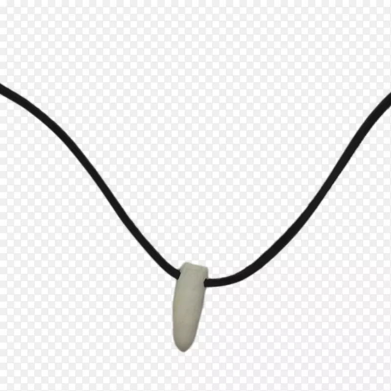 项链身形珠宝系列黑色m-牙齿系列