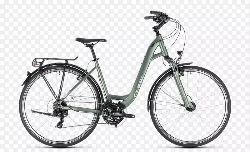 混合自行车立方体自行车绿色旅游自行车-自行车