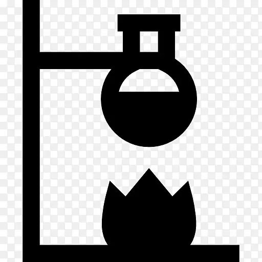 实验室烧瓶化学试管本生燃烧器化学图标