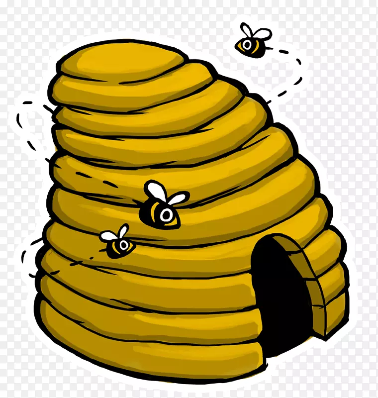 蜜蜂笑脸线剪贴画-蜜蜂