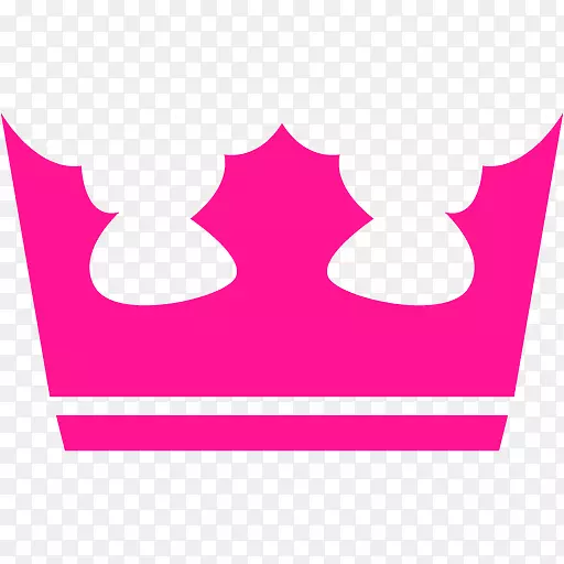 粉色电脑图标蓝色剪贴画-王冠
