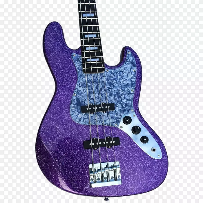 低音吉他声电吉他低音紫色闪光