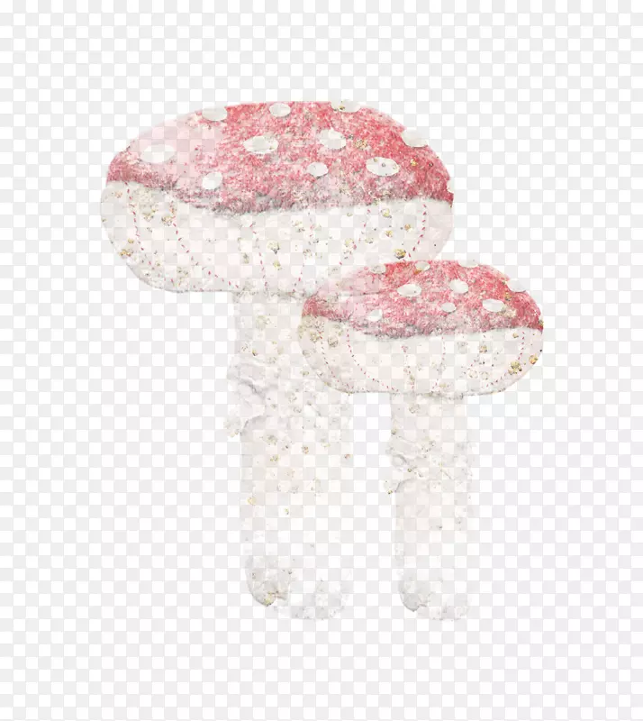 蘑菇水彩画木耳-蘑菇