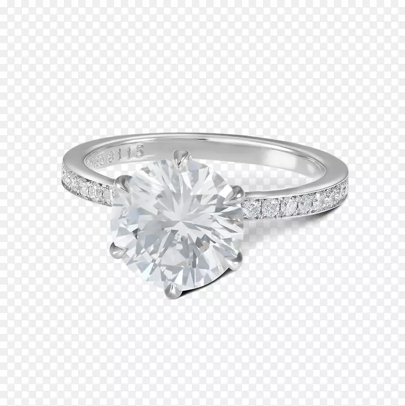 史蒂文·基尔希公司订婚戒指-白金戒指
