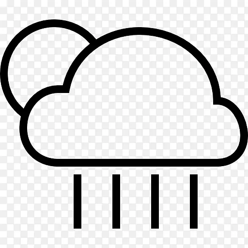 云气象学计算机图标雨夹艺术.云