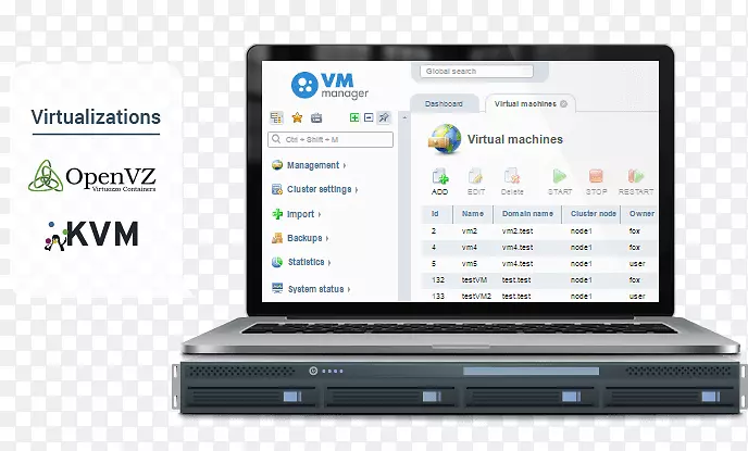 vmManager虚拟化基于内核的虚拟机openvz netbook-虚拟服务器