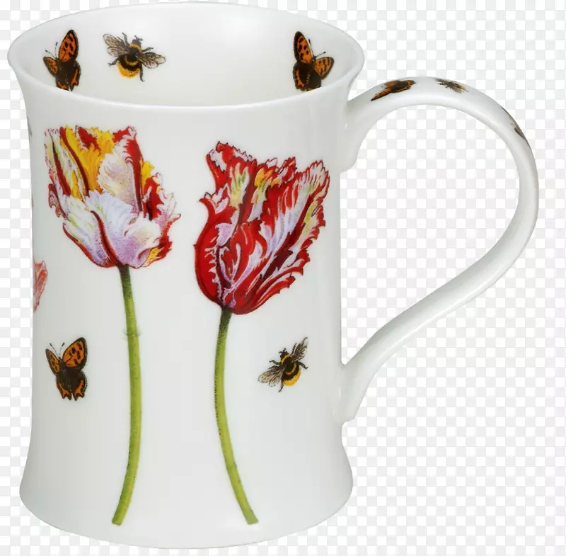 咖啡杯瓷壶花盆