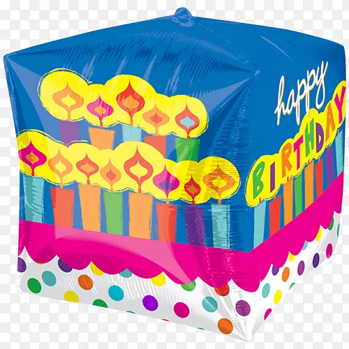 气球生日蛋糕派对纸杯蛋糕-气球