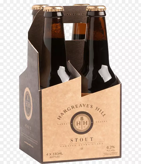 啤酒瓶粗壮哈格里夫斯山酿造公司蒸馏饮料-啤酒
