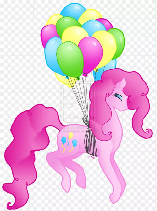 脊椎动物马气球夹艺术-马