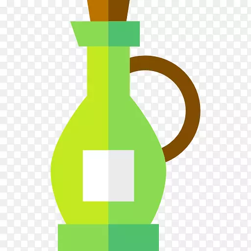 玻璃瓶绿色剪贴画设计