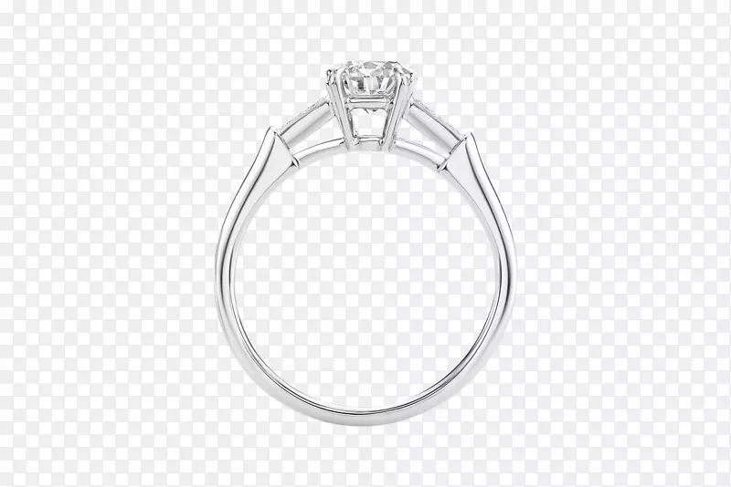 订婚戒指钻石亮铂戒指