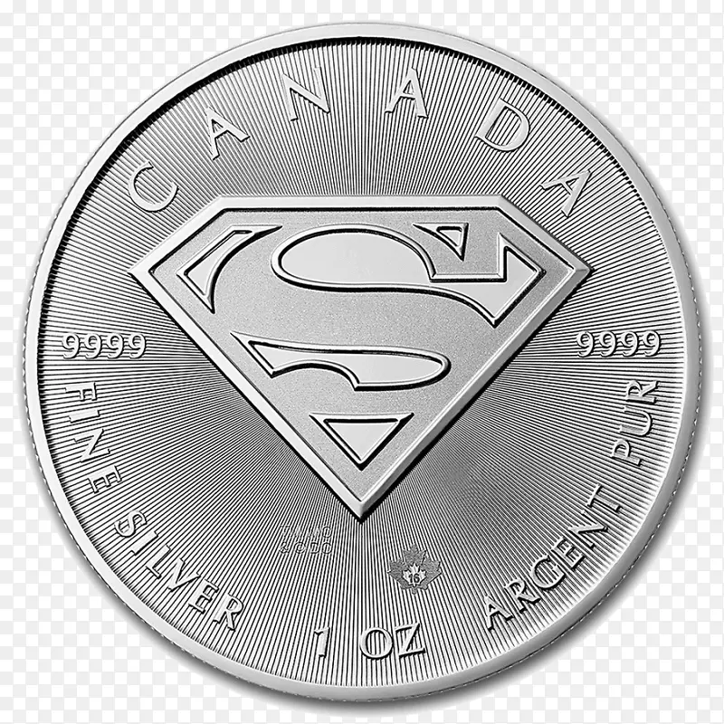 加拿大超人金银硬币超人标志