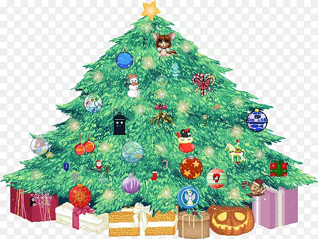 圣诞树圣诞装饰品圣诞老人-仙女树