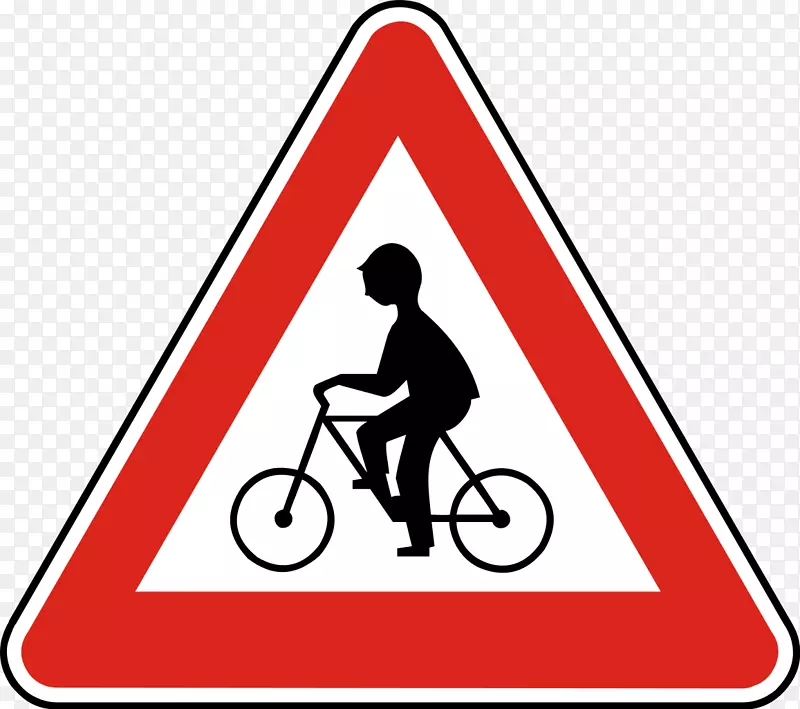 交通标志-法国路标-法国自行车