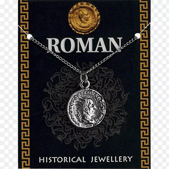 魅力和吊坠，项链，耳环，珠宝，罗马帝国-项链