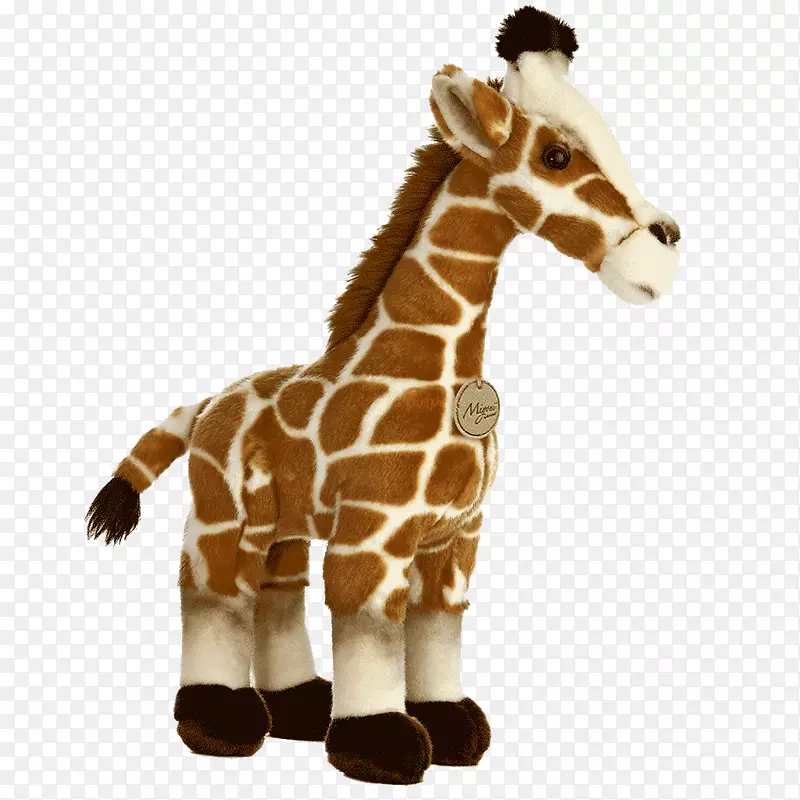 长颈鹿填充动物&可爱玩具极光世界公司。长毛绒长颈鹿
