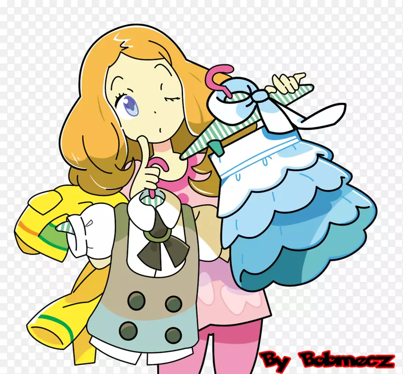 Pokémon x和y Serena ash Ketchum Pokémon太阳和月亮Pikachu-pikachu