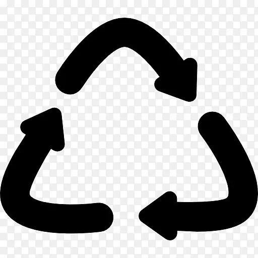 垃圾回收符号垃圾箱和废纸篮废物最小化回收箭头