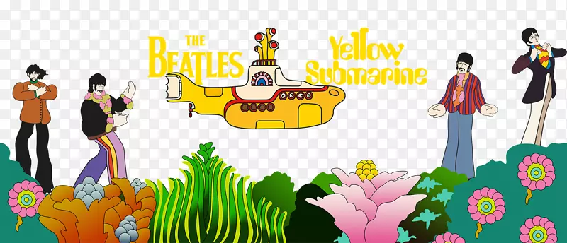 披头士黄色潜艇修道院道皇室-无潜艇日