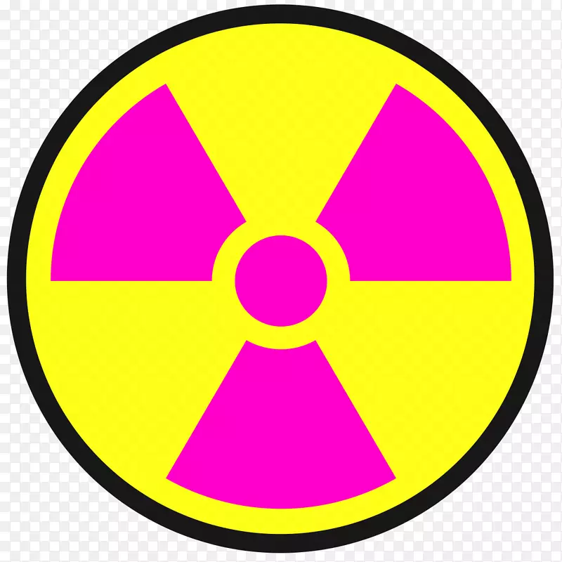 危险符号放射性衰变辐射生物危害符号
