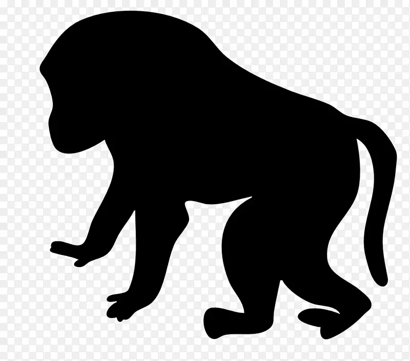 猕猴灵长类猴子剪贴画-猴子