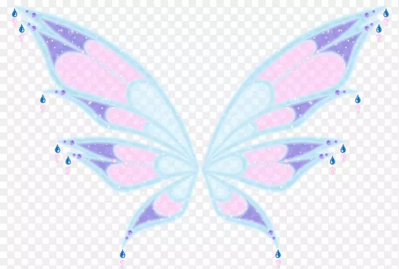 毛茸茸的蝴蝶精灵桌面壁纸仙女