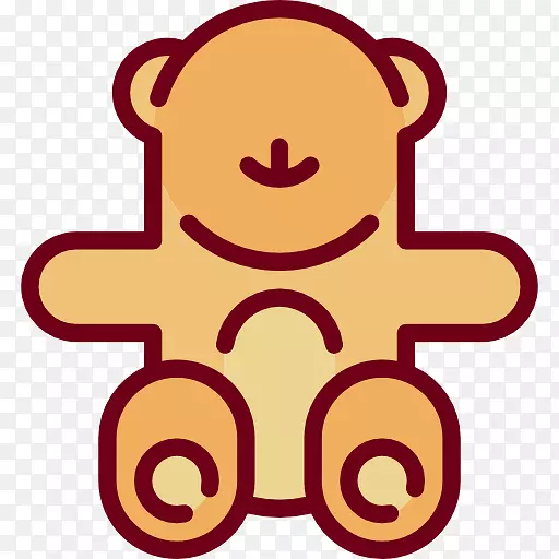 电脑图标熊玩具封装的PostScript-BEAR
