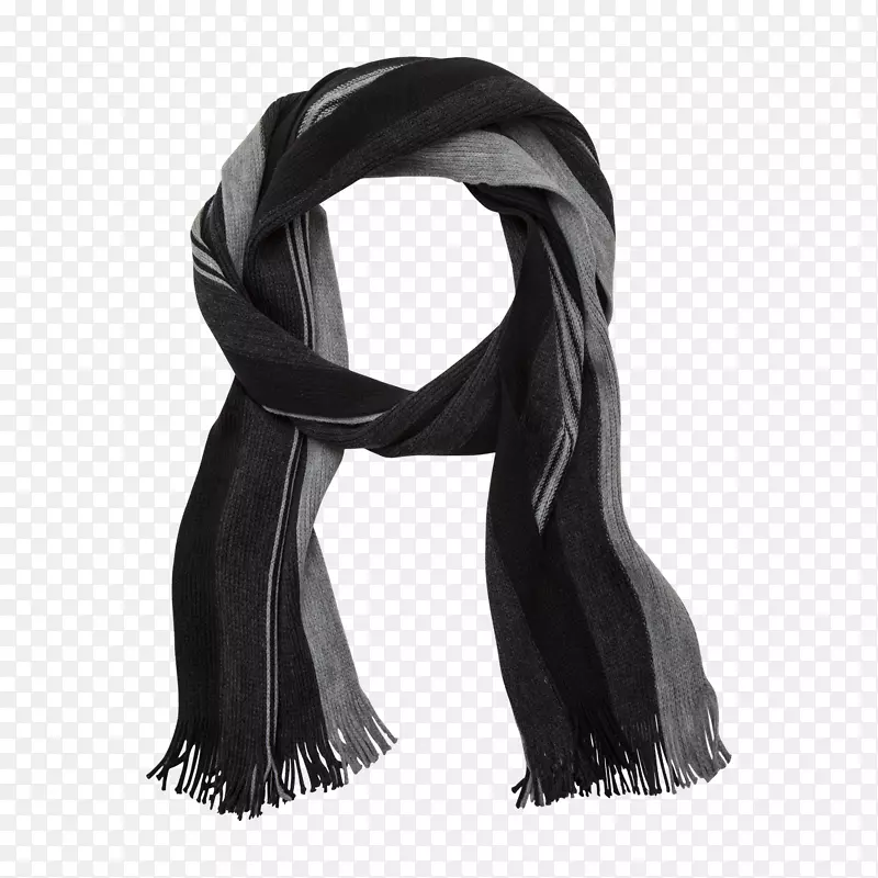 围巾颈-黑色围巾