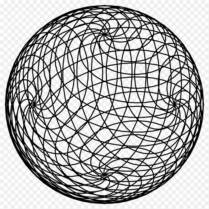 球面计算机图标块点.螺旋图形