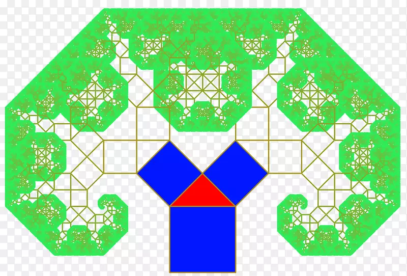 分形-一本思想字典-神圣的几何建筑-Baum gezeichnet